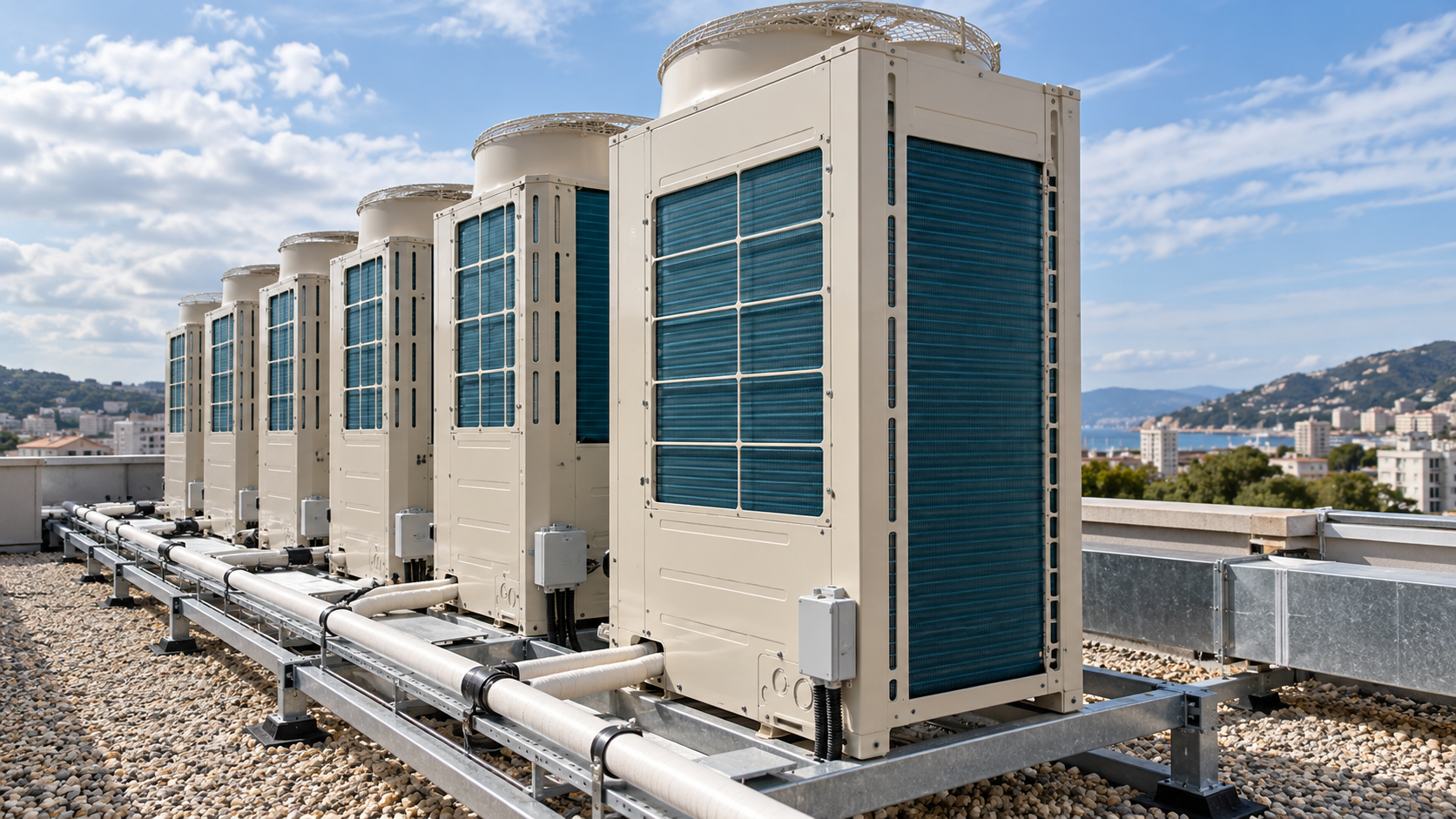 Installation de climatisation DRV VRF VRV multizone